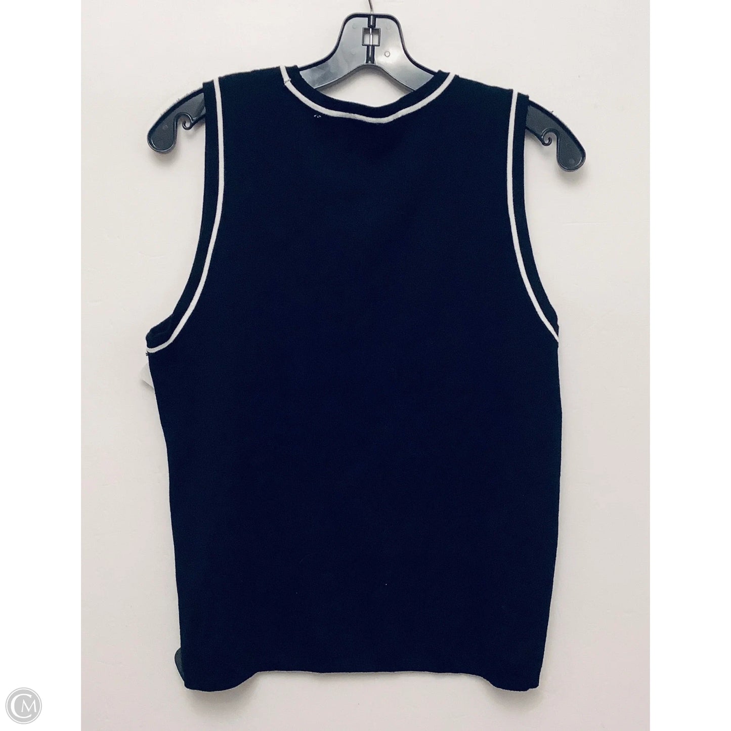 Top Sleeveless By Cyrus Knits In Black, Size: Xl