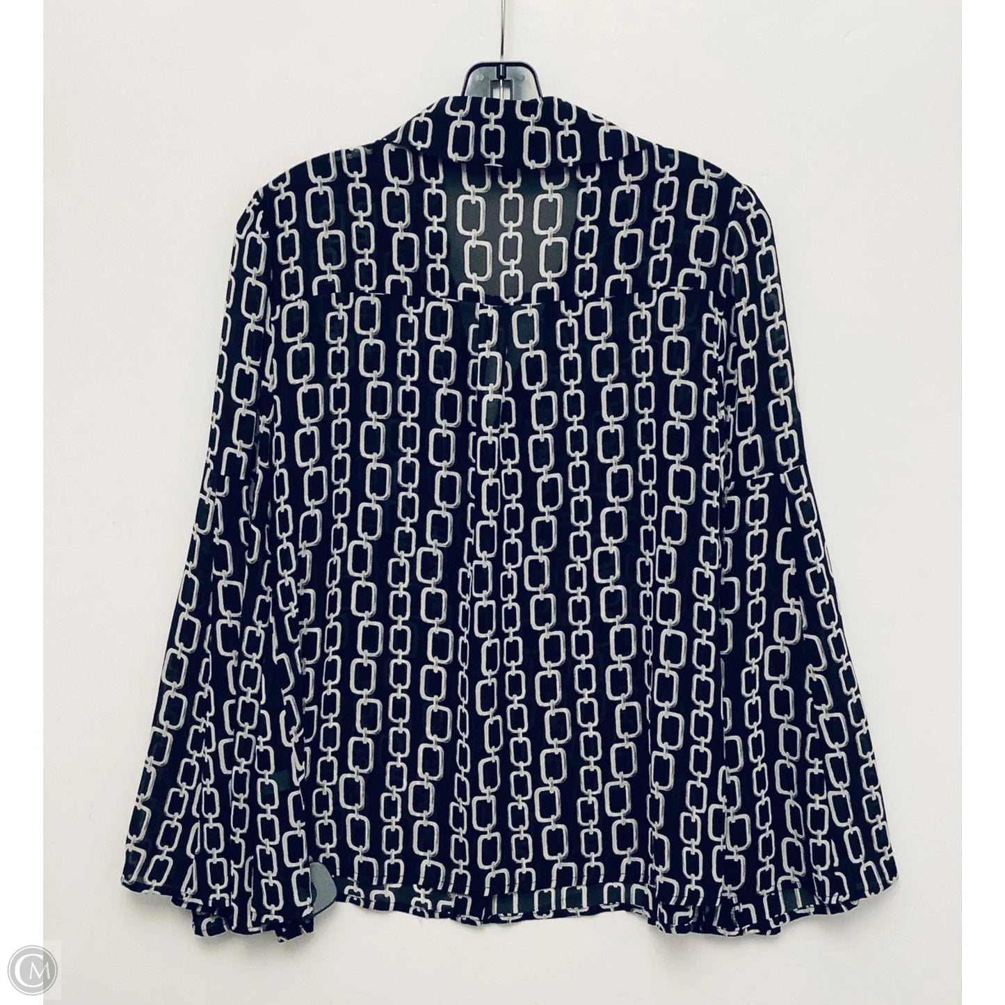 Top Long Sleeve By Cache In Black, Size: S