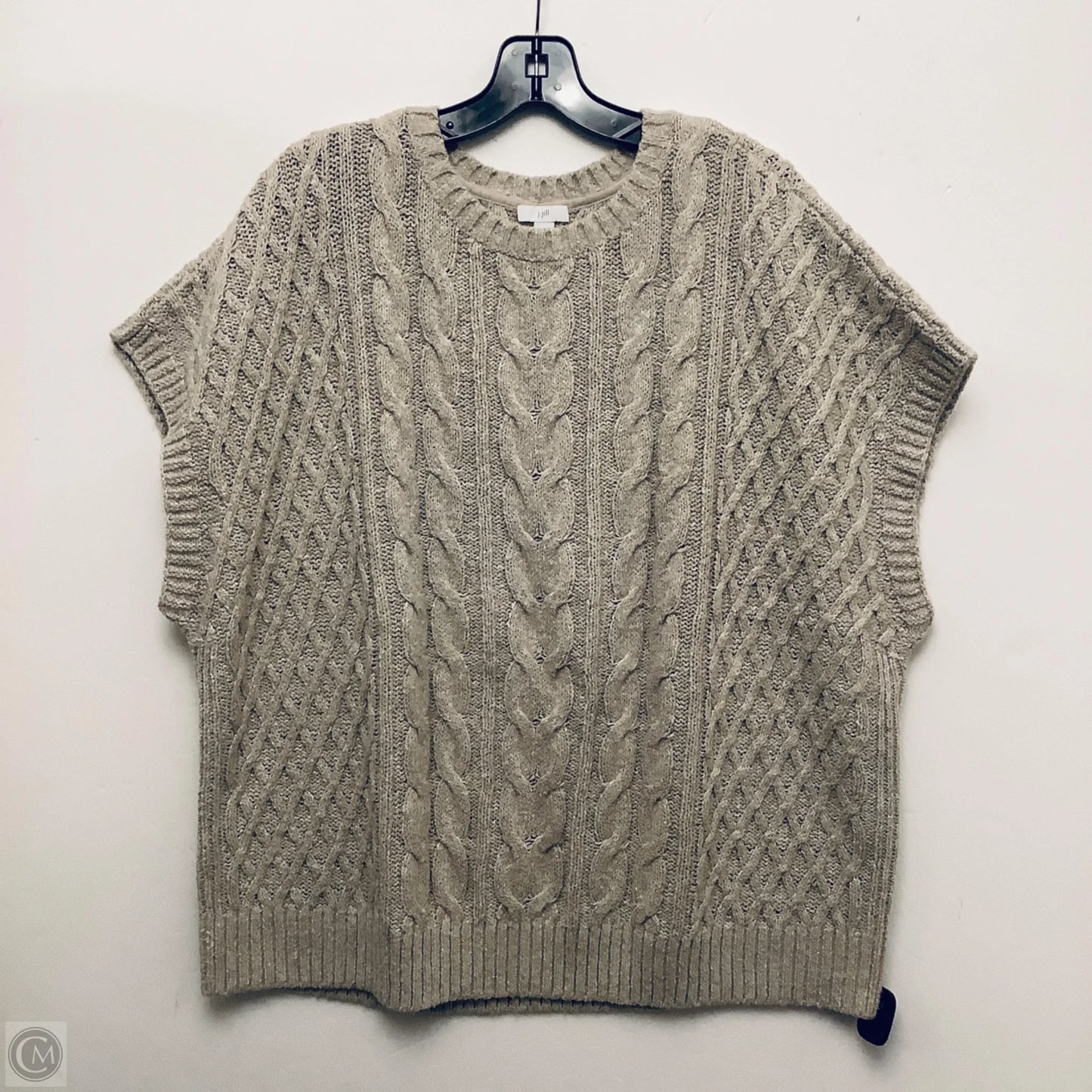 Sweater Short Sleeve By J. Jill In Tan, Size: Xl