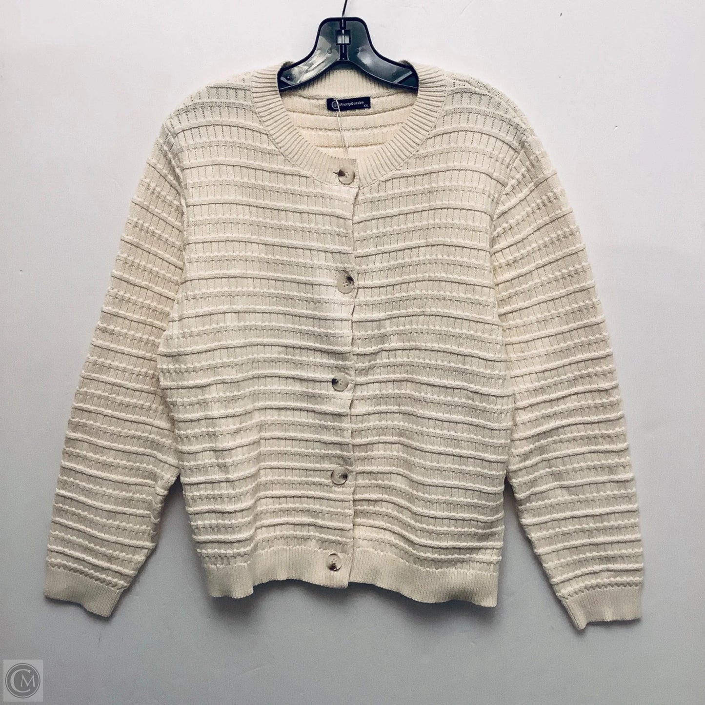 Sweater By Clothes Mentor In Cream, Size: Xxl