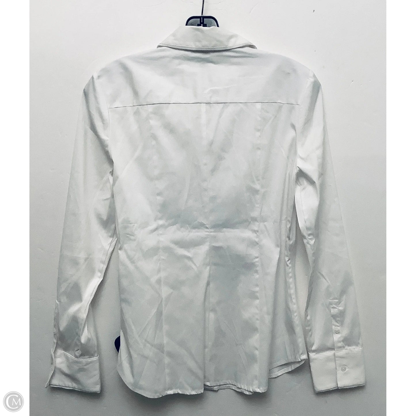 Top Long Sleeve By White House Black Market In White, Size: M