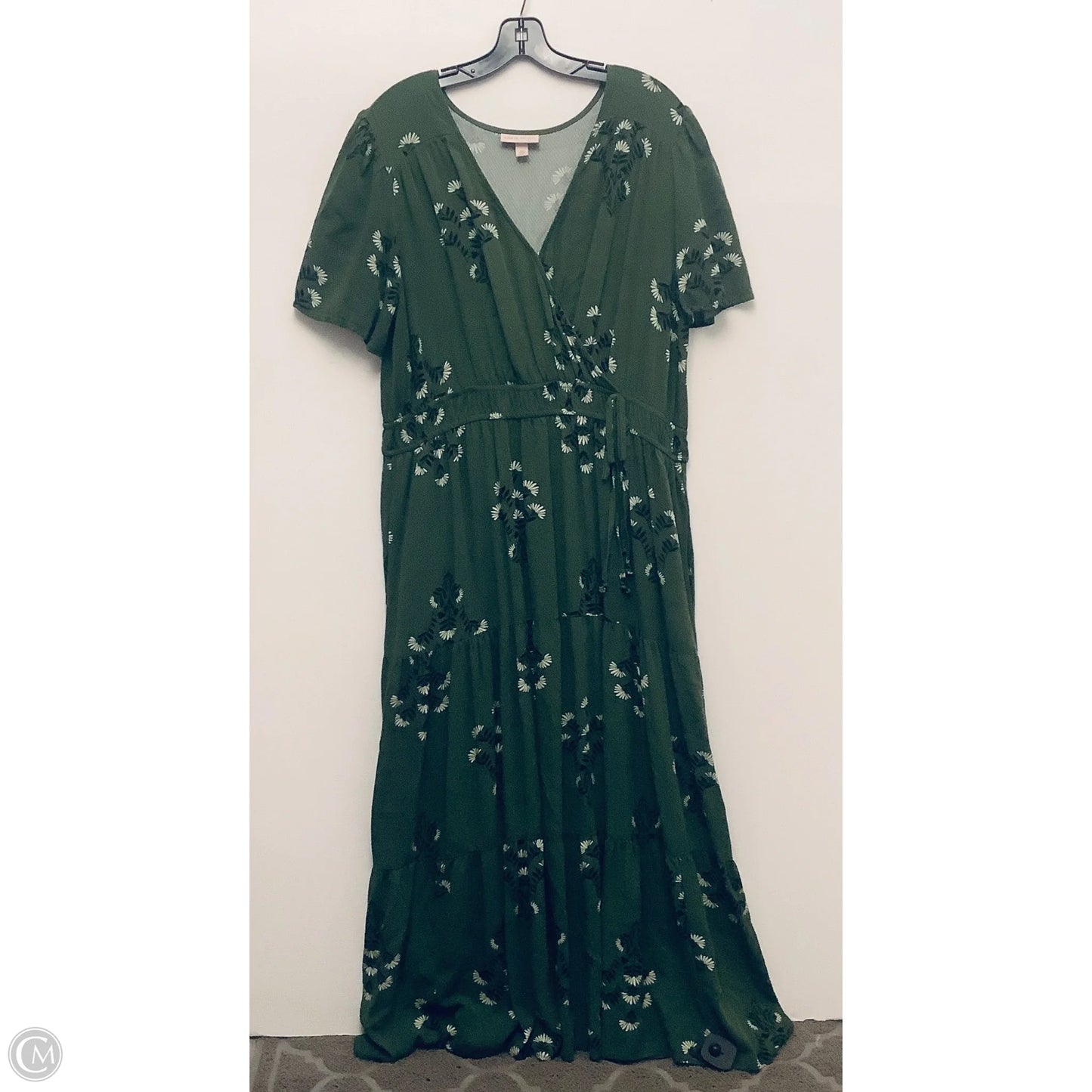 Dress Casual Maxi By Knox Rose In Green, Size: Xxl