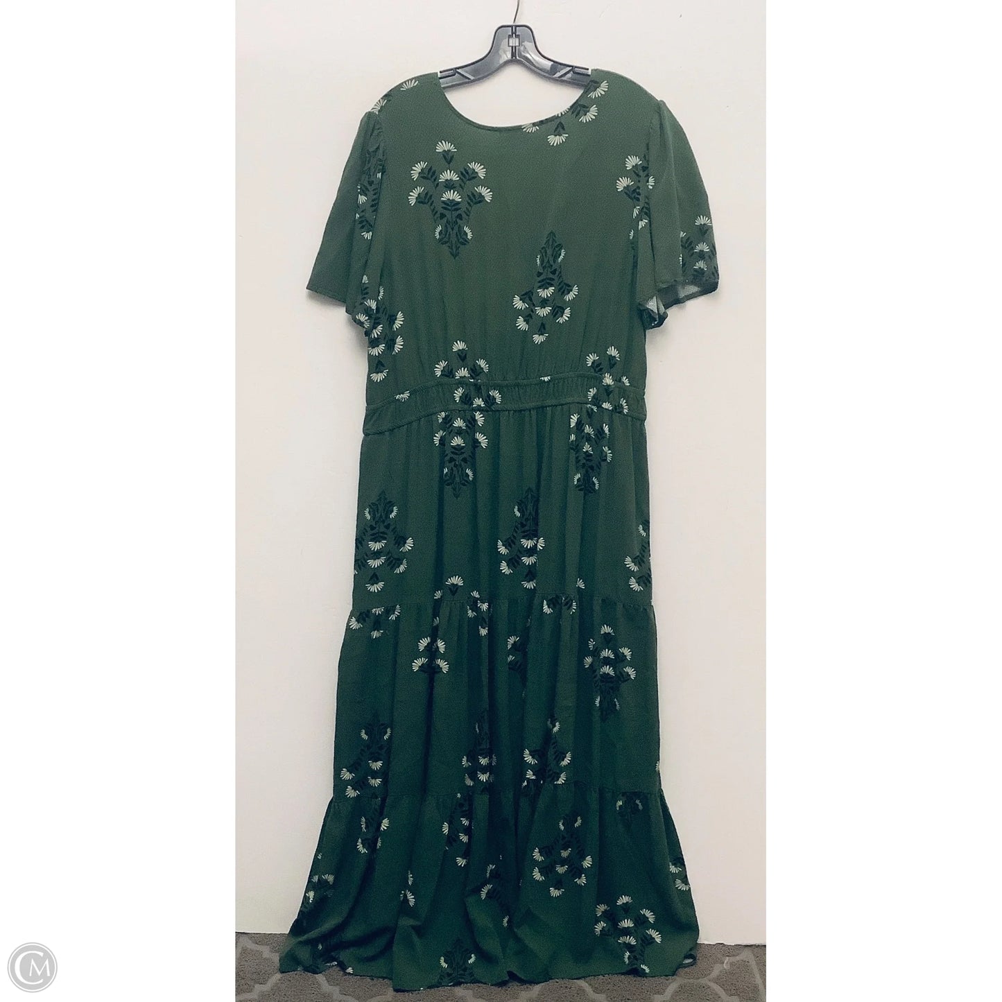 Dress Casual Maxi By Knox Rose In Green, Size: Xxl
