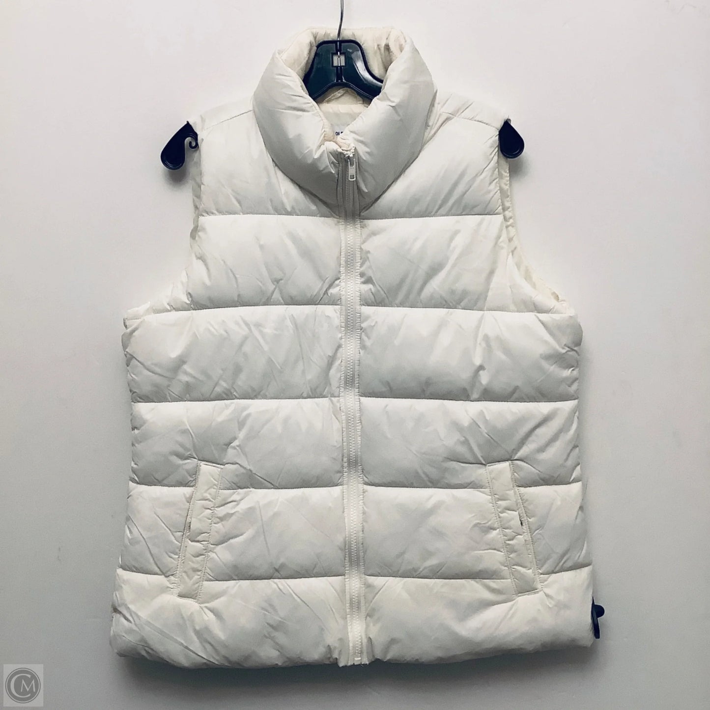 Vest Puffer & Quilted By Old Navy In White, Size: L
