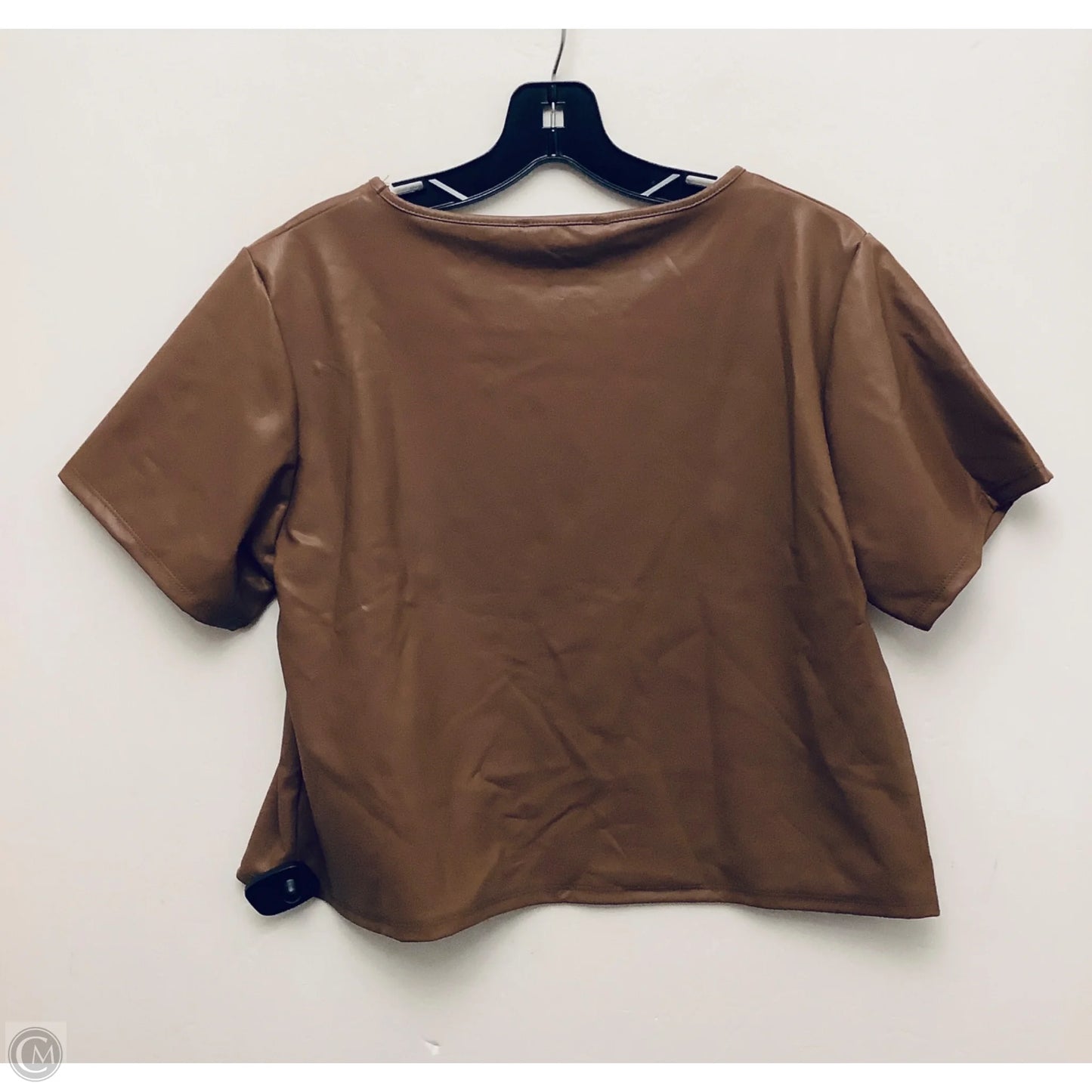 Top Short Sleeve By Clothes Mentor In Brown, Size: S
