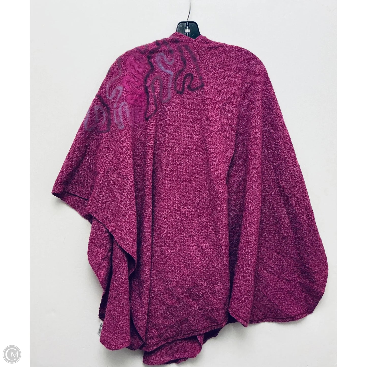 Poncho By Clothes Mentor In Pink, Size: Osfm