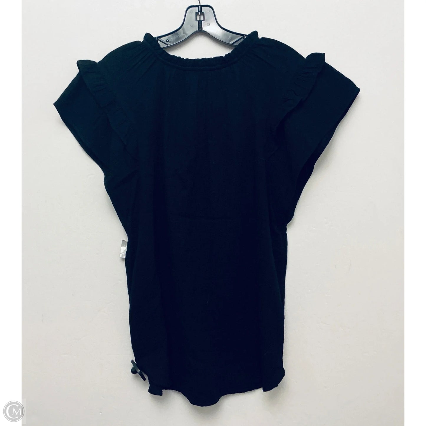 Top Short Sleeve By Gap In Black, Size: L