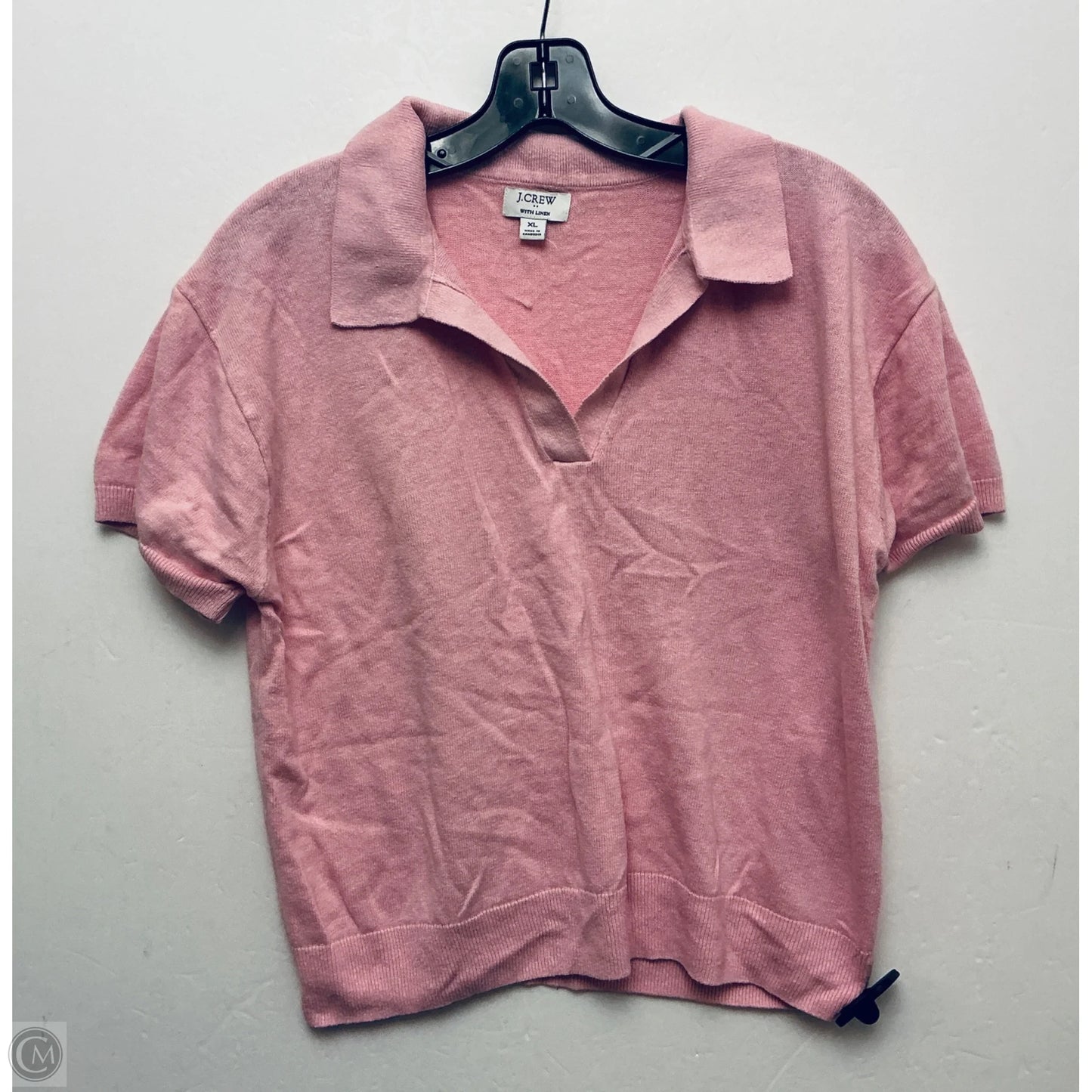 Top Short Sleeve By J. Crew In Pink, Size: Xl