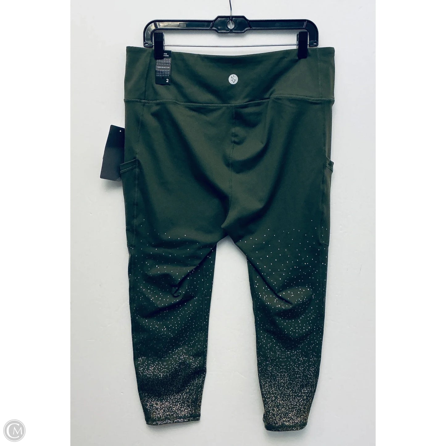 Athletic Leggings By Torrid In Green, Size: 2x