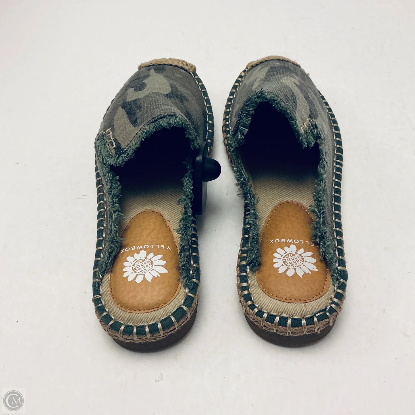 Sandals Flats By Yellow Box In Camouflage Print, Size: 8