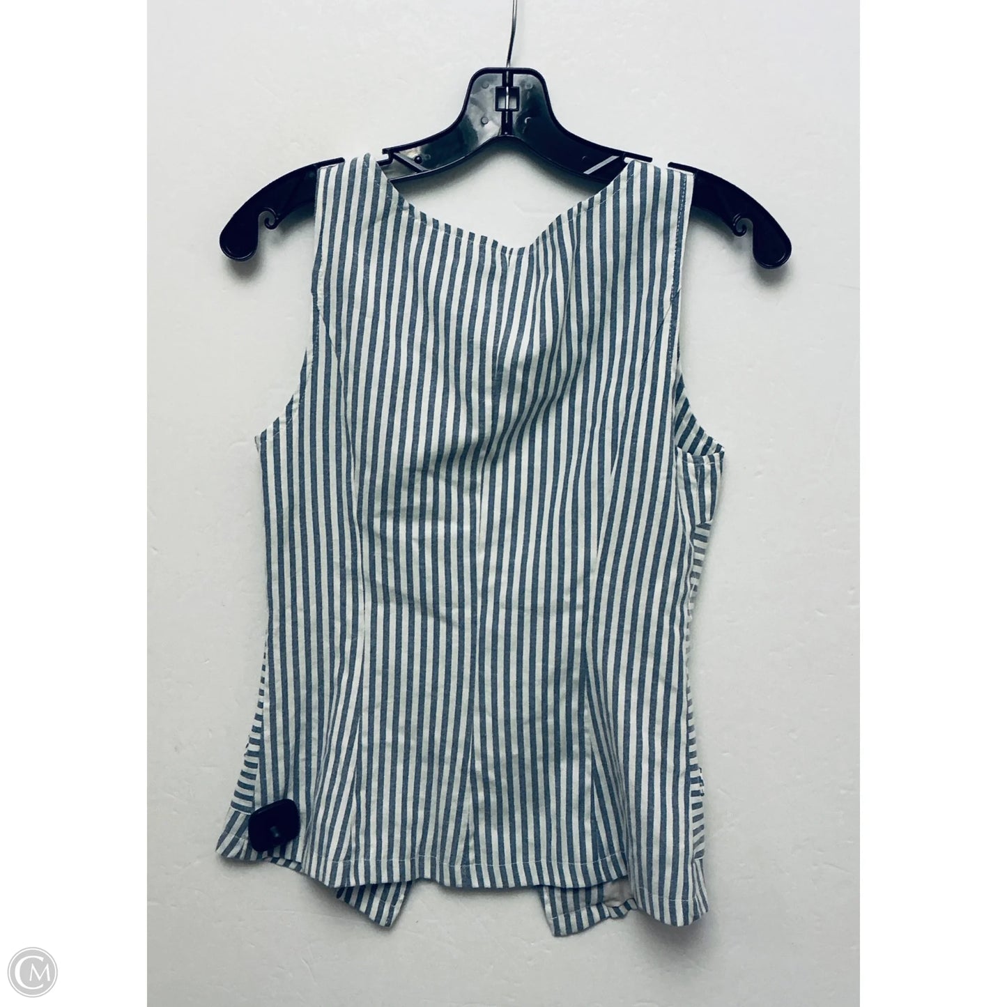 Top Sleeveless By Cider In Striped Pattern, Size: S