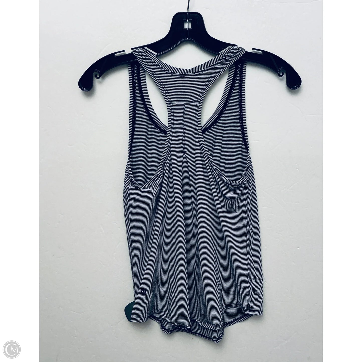 Athletic Tank Top By Lululemon In Striped Pattern, Size: S