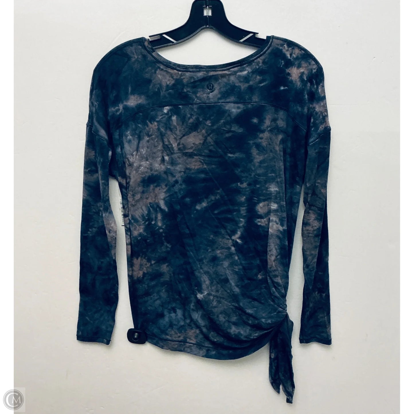 Athletic Top Long Sleeve Crewneck By Lululemon In Tie Dye Print, Size: S