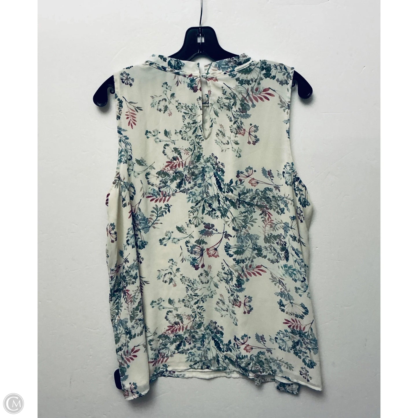 Top Sleeveless By Vince Camuto In Floral Print, Size: 1x