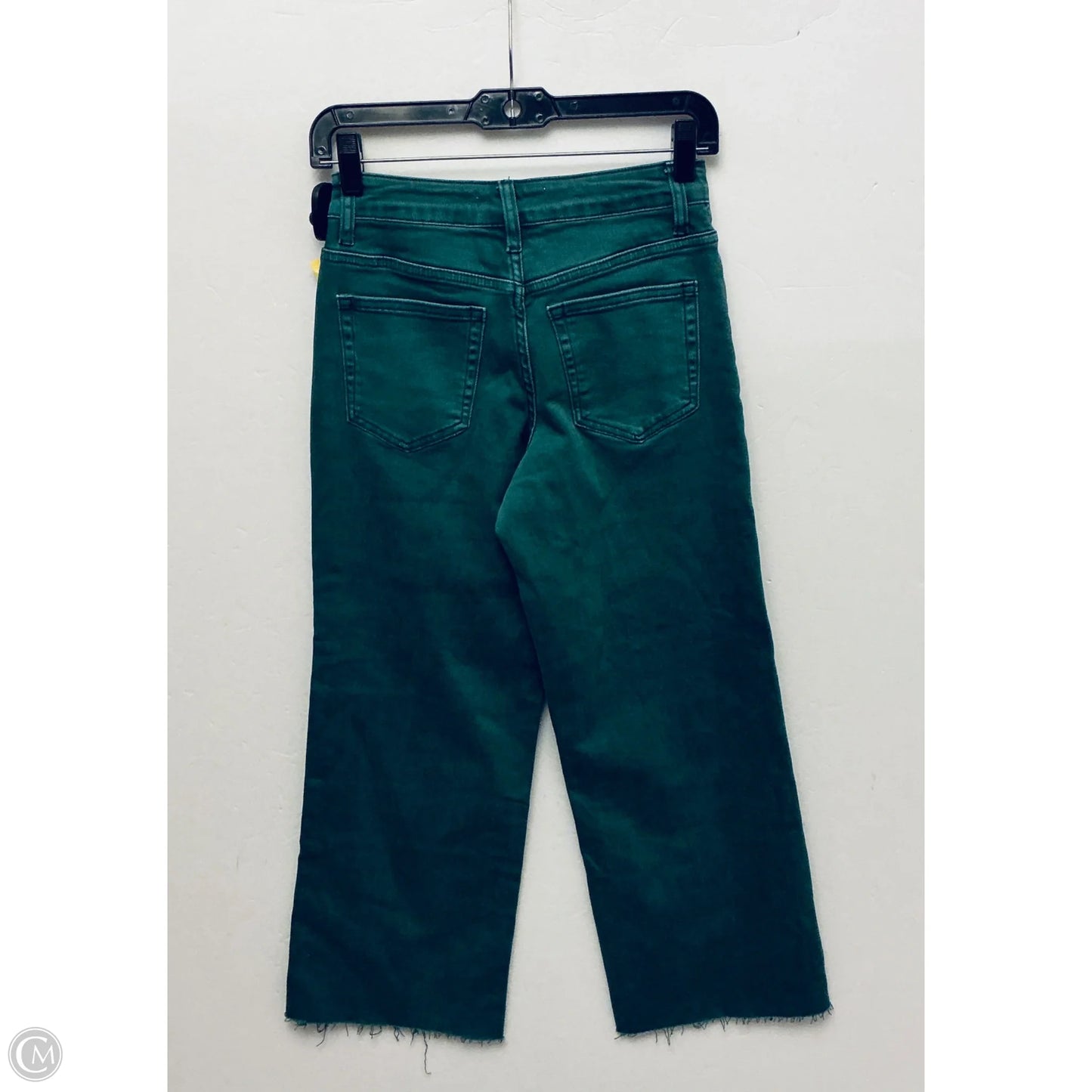 Jeans Cropped By Vervet In Green, Size: 0