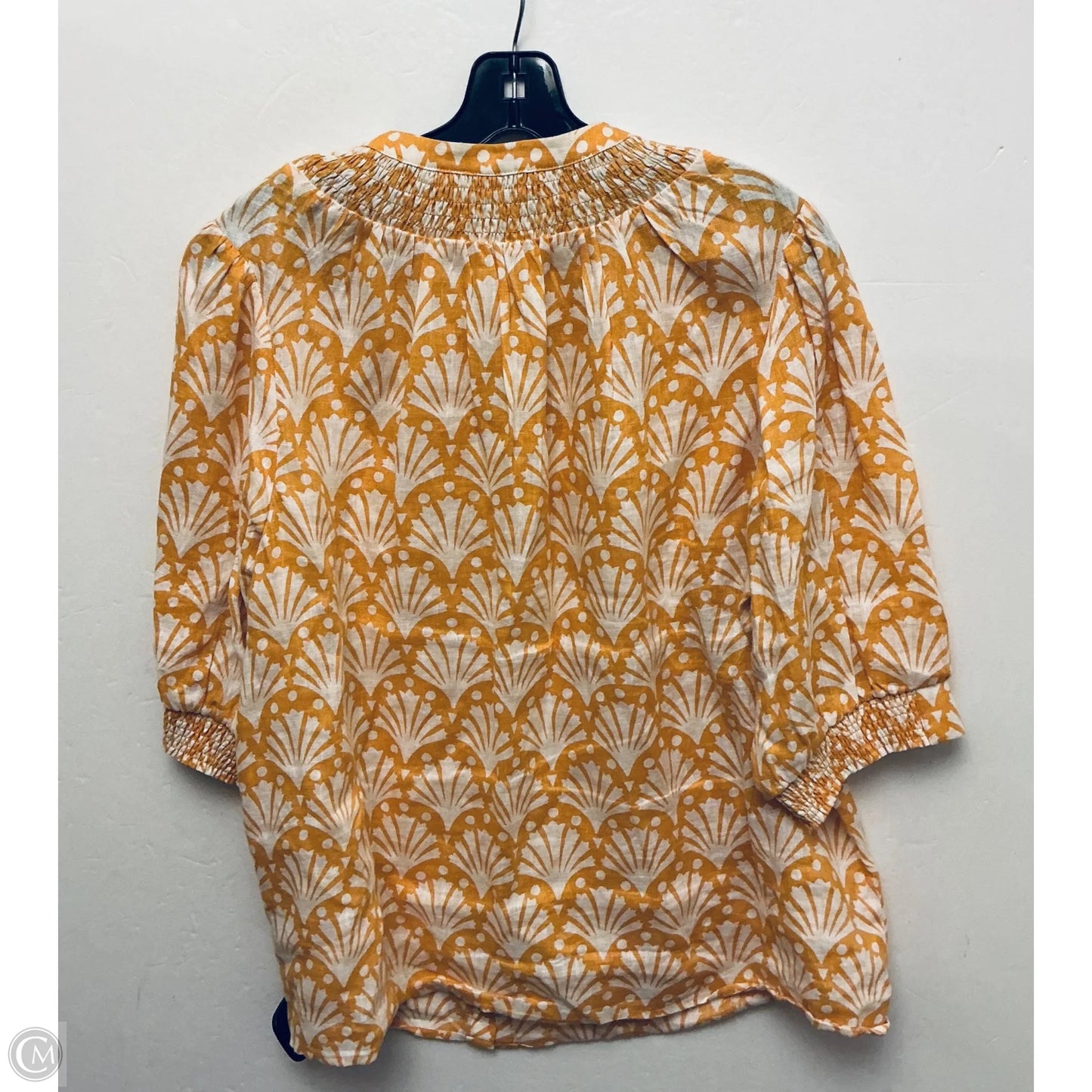 Top Short Sleeve By Boden In Yellow, Size: Xl