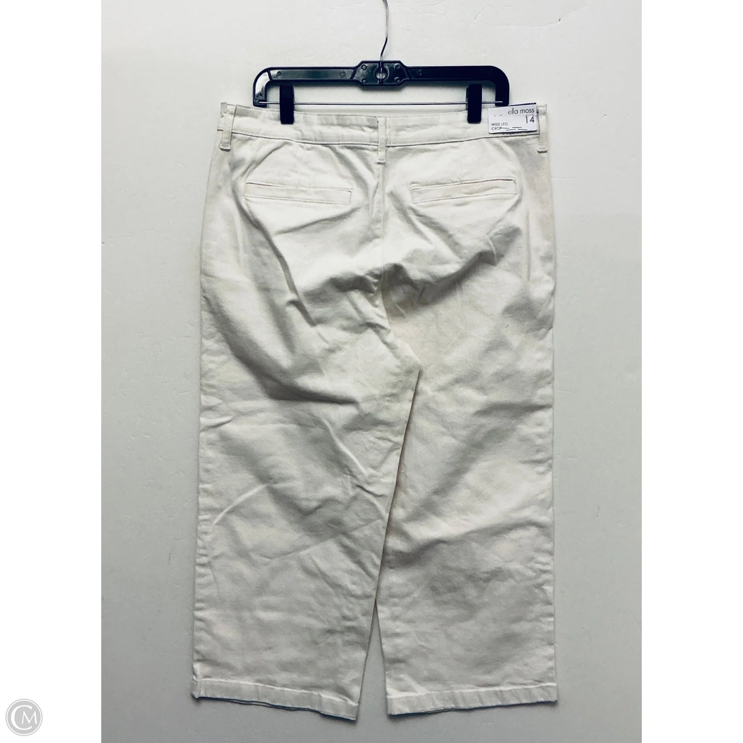 Jeans Wide Leg By Ella Moss In Cream, Size: 14