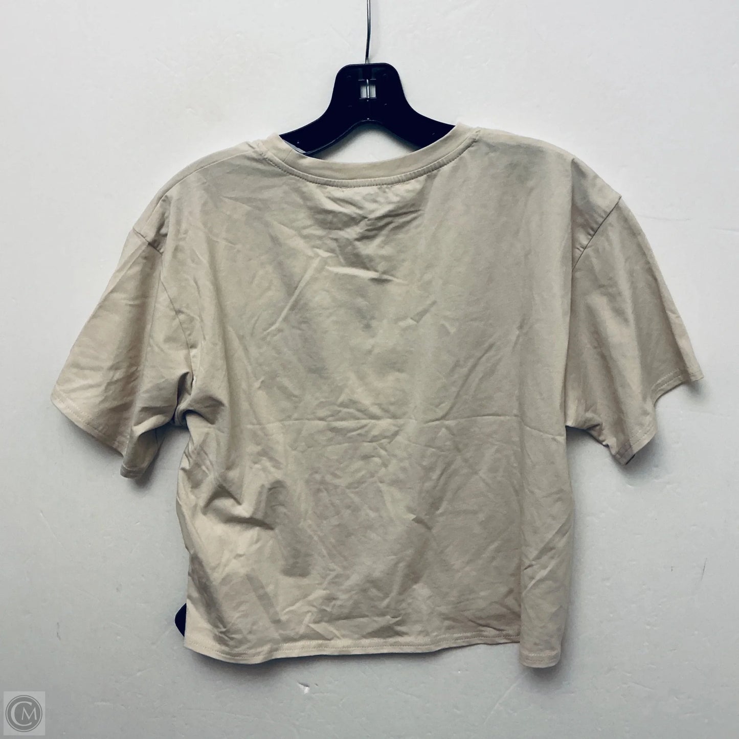 Top Short Sleeve Basic By Gilli In Cream, Size: M