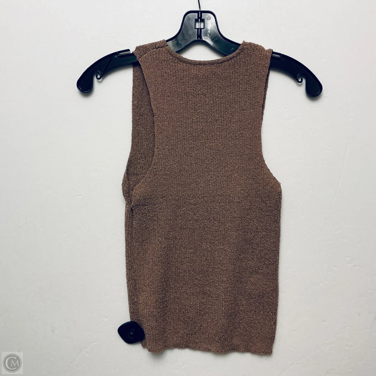 Top Sleeveless By Blu Pepper In Brown, Size: M
