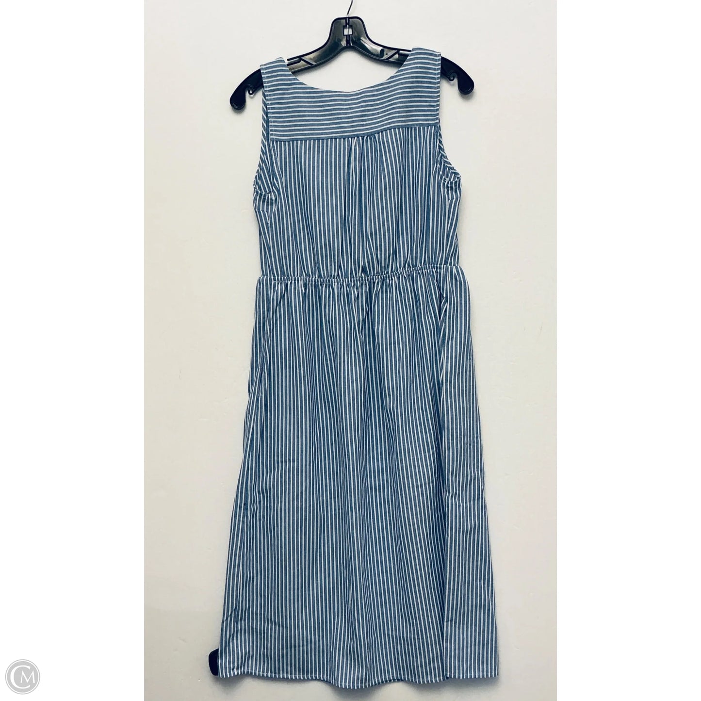Dress Casual Midi By Monteau In Striped Pattern, Size: Xs