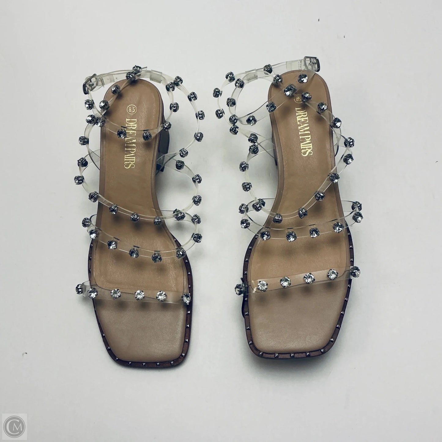 Shoes Heels Block By Dream Pairs In Clear, Size: 8.5