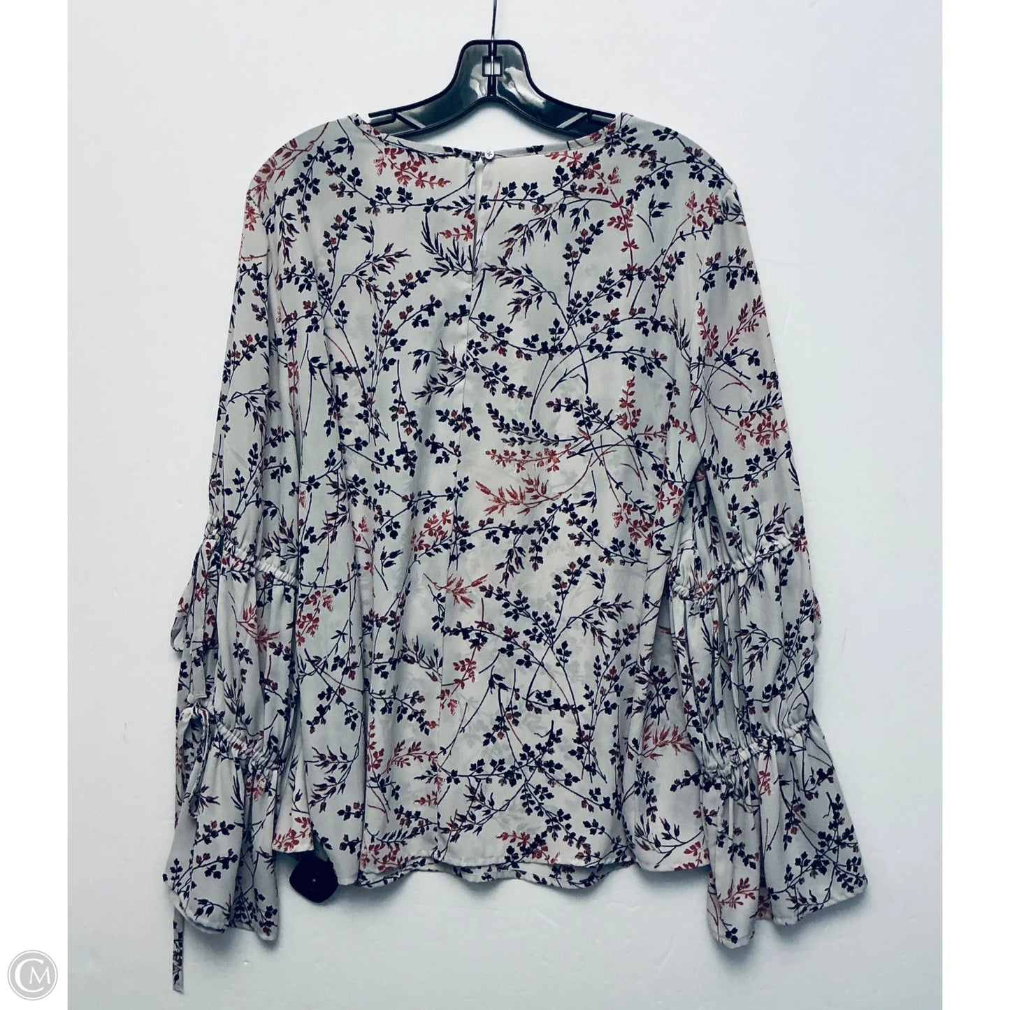 Top Long Sleeve By Loft In White, Size: L