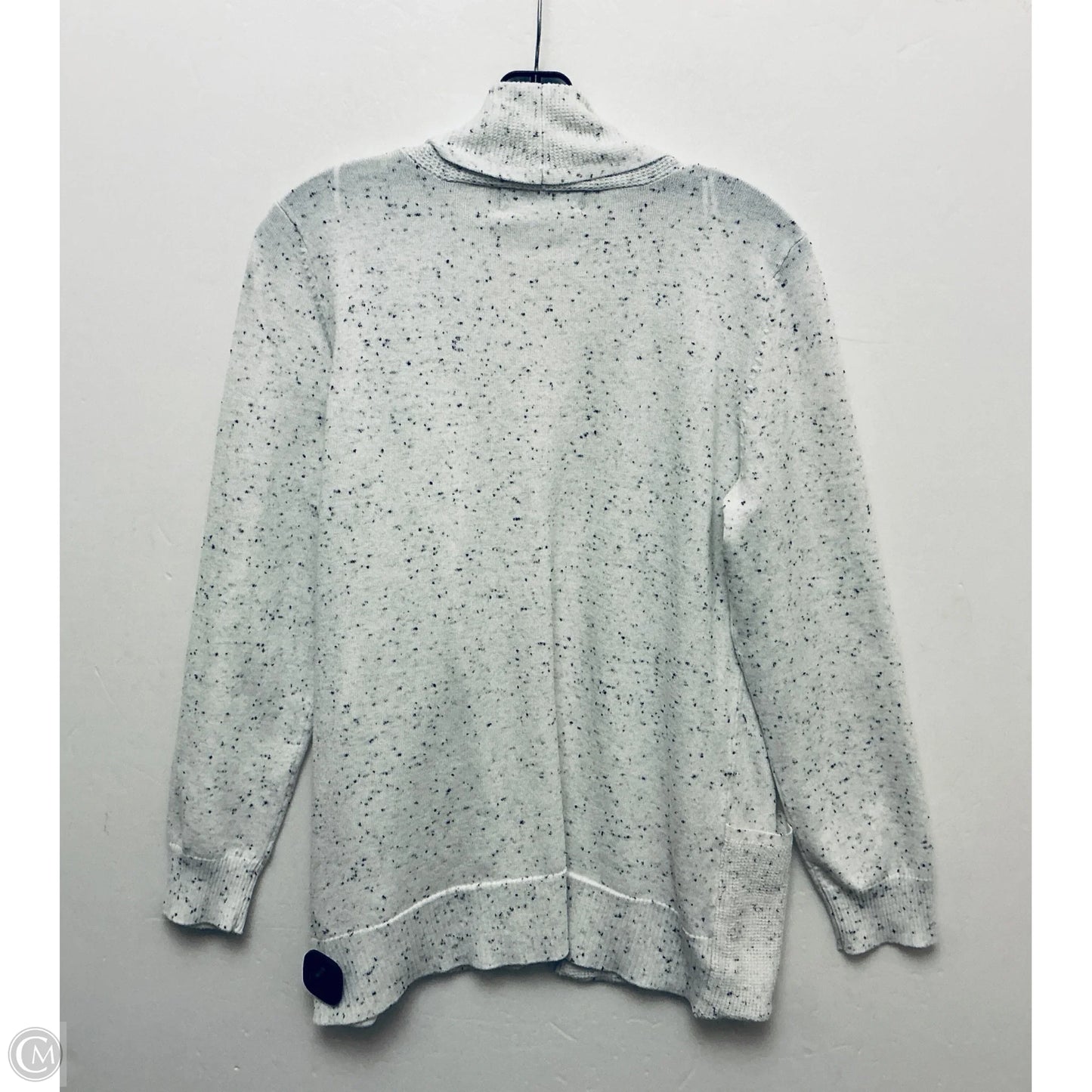 Sweater Cardigan By Clothes Mentor In White, Size: M