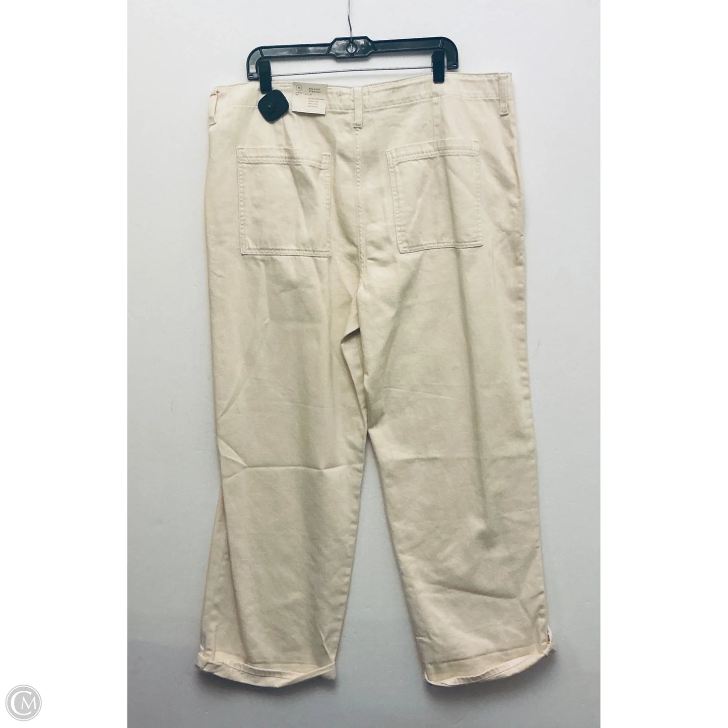 Jeans Wide Leg By Universal Thread In Tan, Size: 18