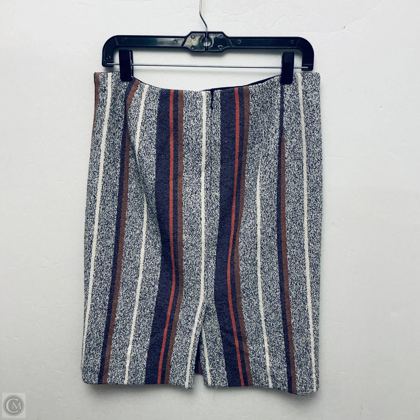 Skirt Midi By Ann Taylor In Striped Pattern, Size: 8