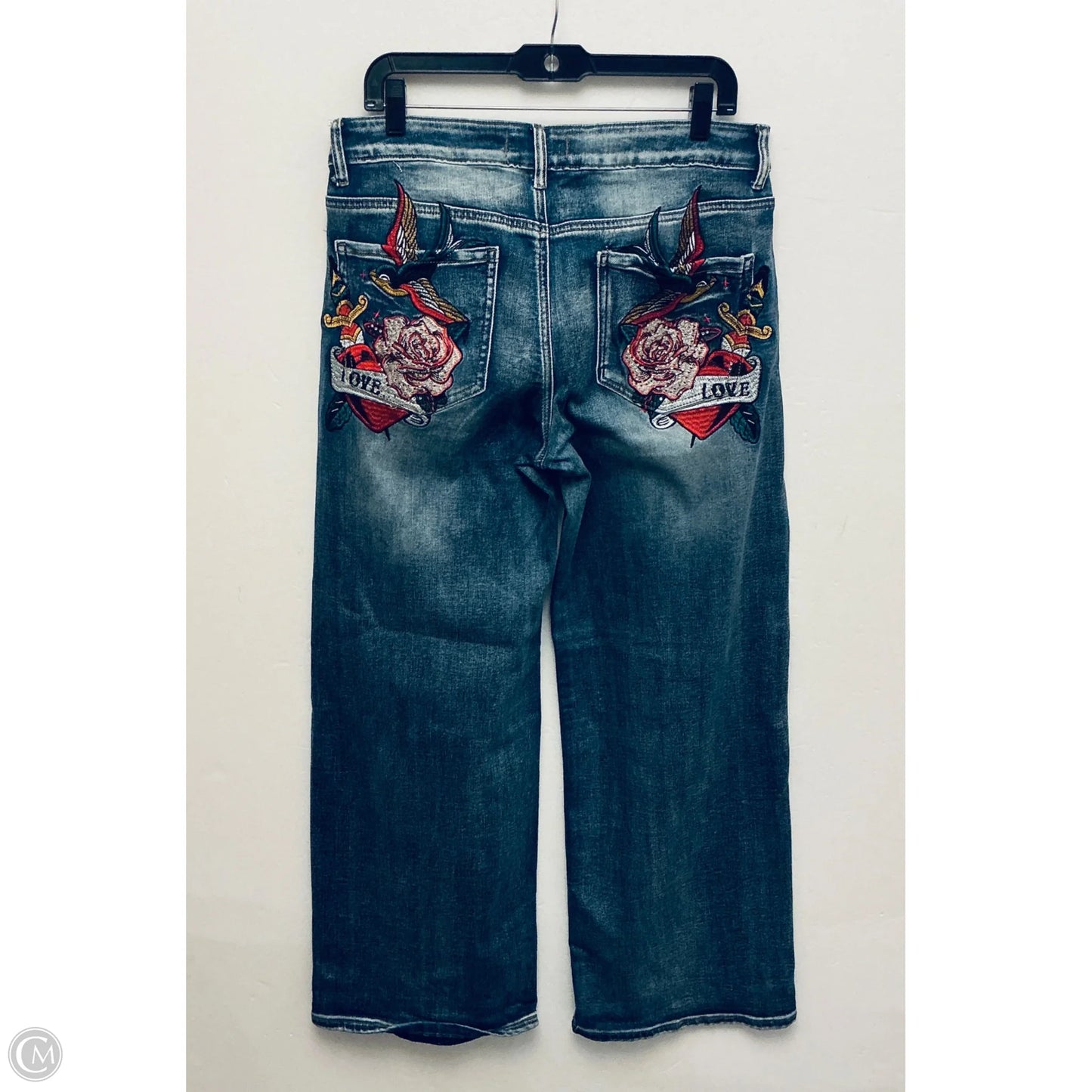 Jeans Wide Leg By Clothes Mentor In Blue, Size: 12