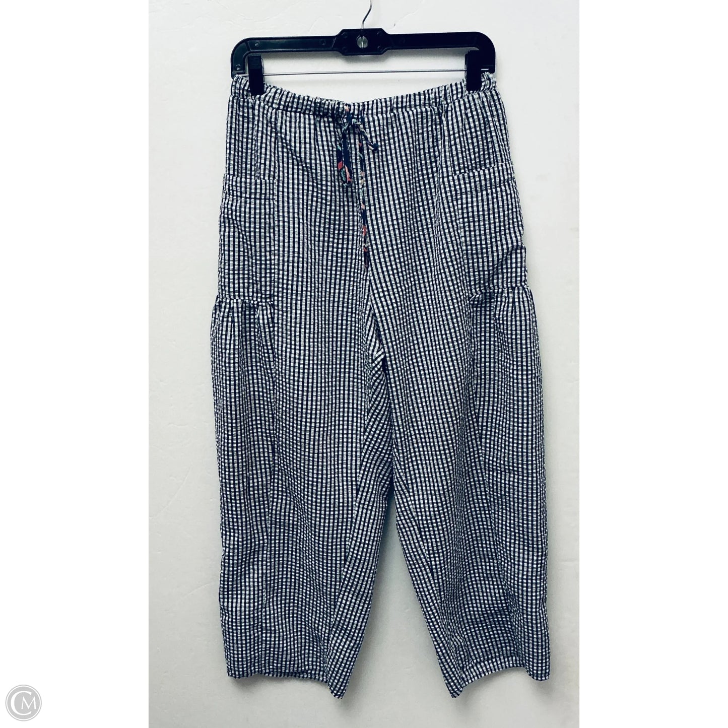 Pants Set 2pc By Bucketlist In Checkered Pattern, Size: M