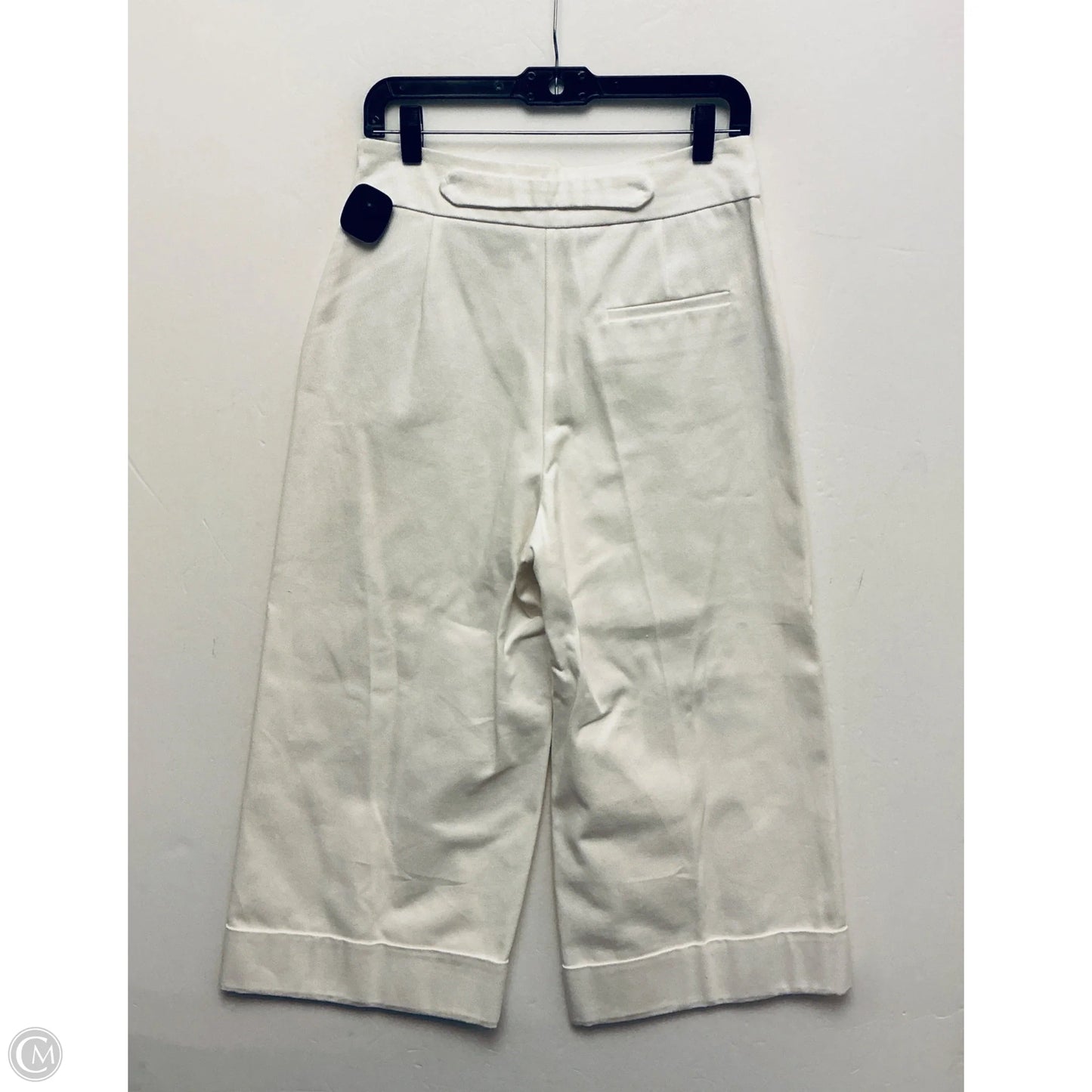 Pants Cropped By Zara In Cream, Size: M