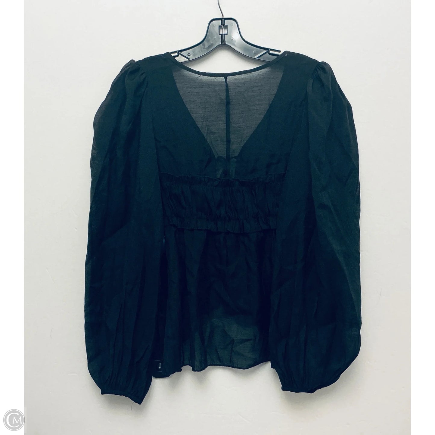 Top Long Sleeve By Missguided In Black, Size: M