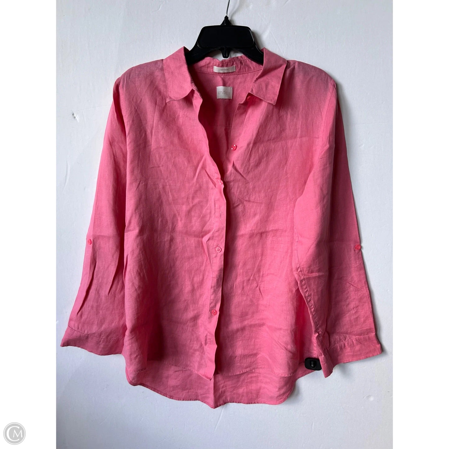 Top Long Sleeve By Chicos In Pink, Size: L