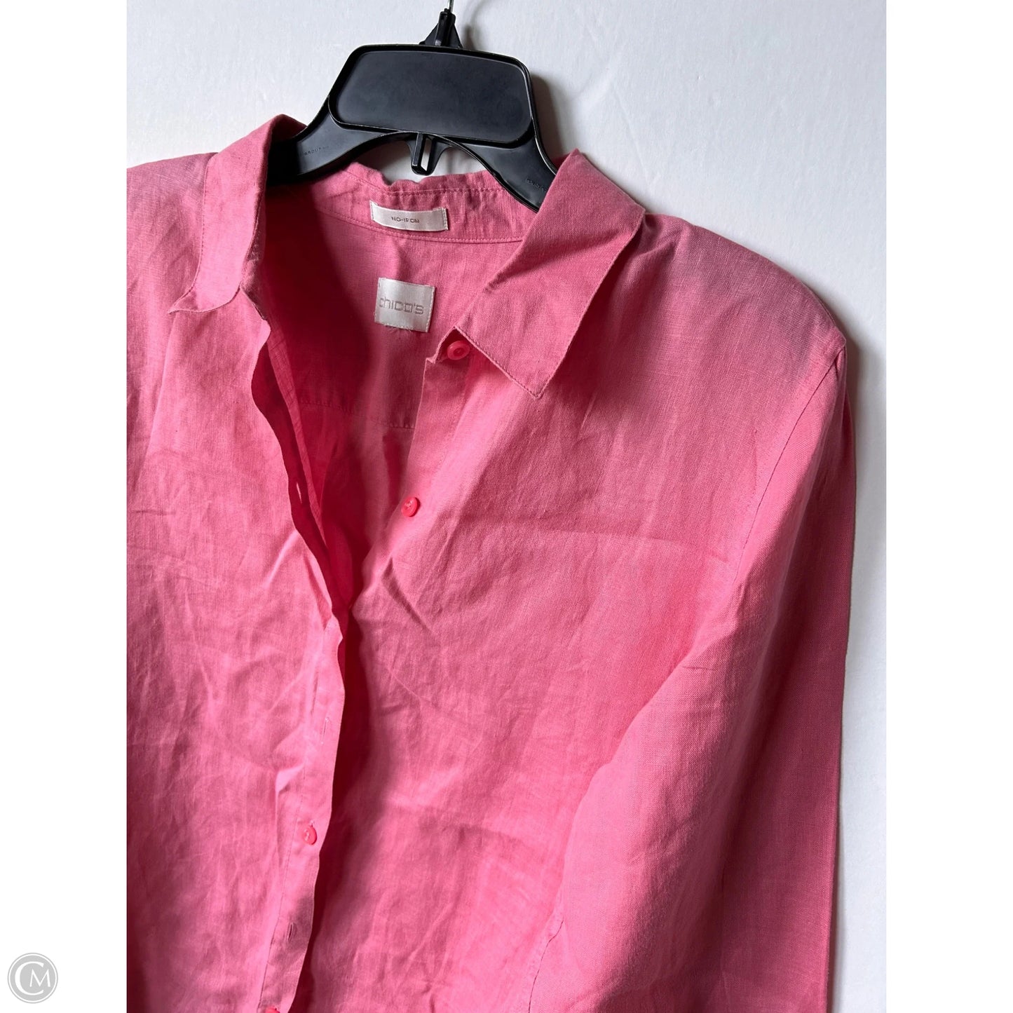 Top Long Sleeve By Chicos In Pink, Size: L