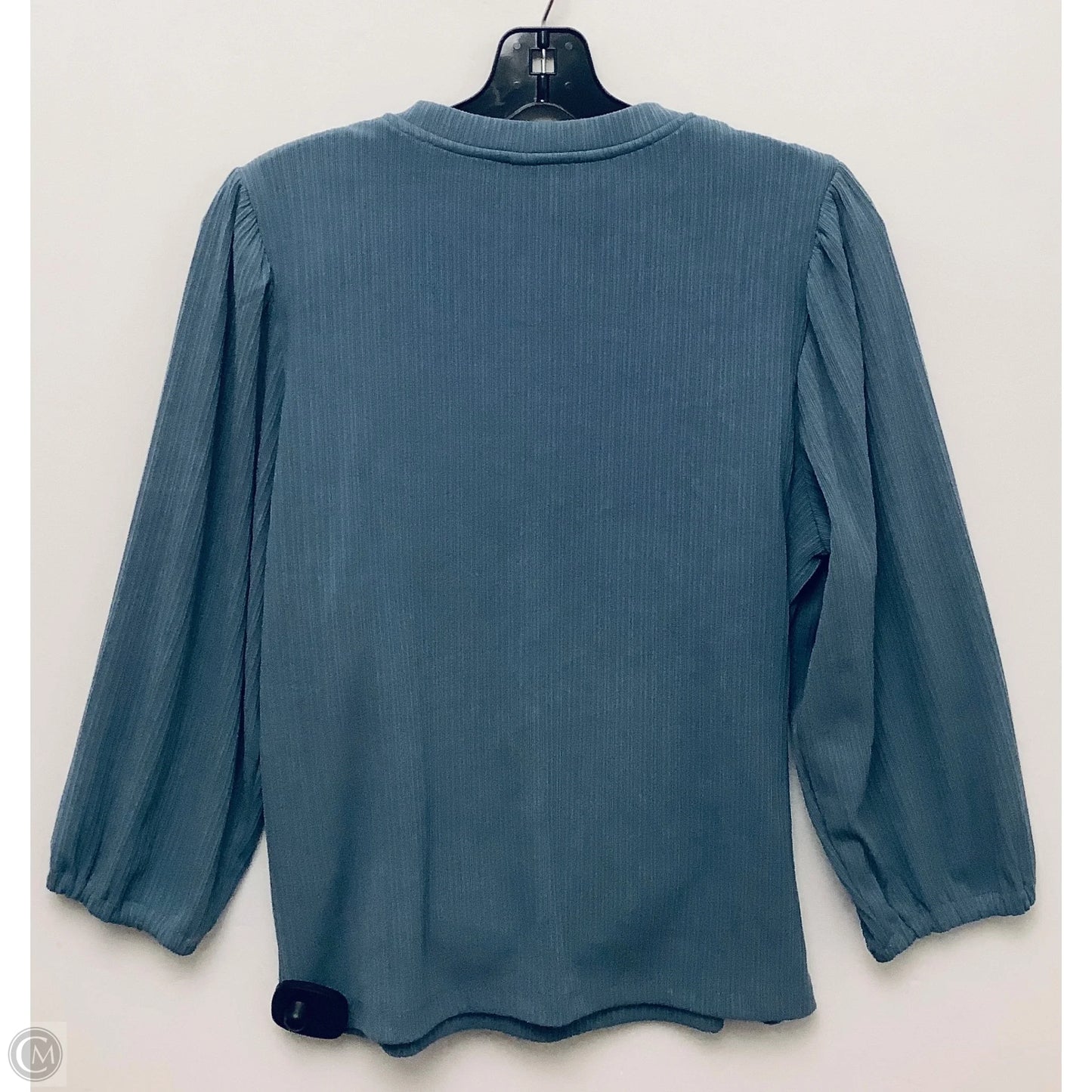 Top Long Sleeve By Nicole Miller In Blue, Size: M