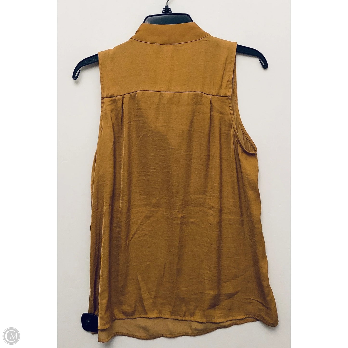 Top Sleeveless By Madison In Yellow, Size: M