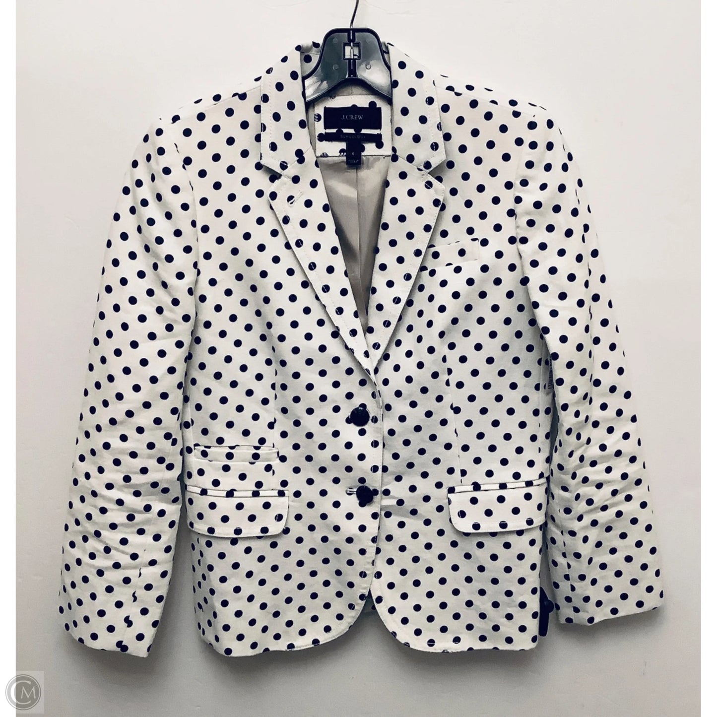 Blazer By J. Crew In Polkadot Pattern, Size: 6