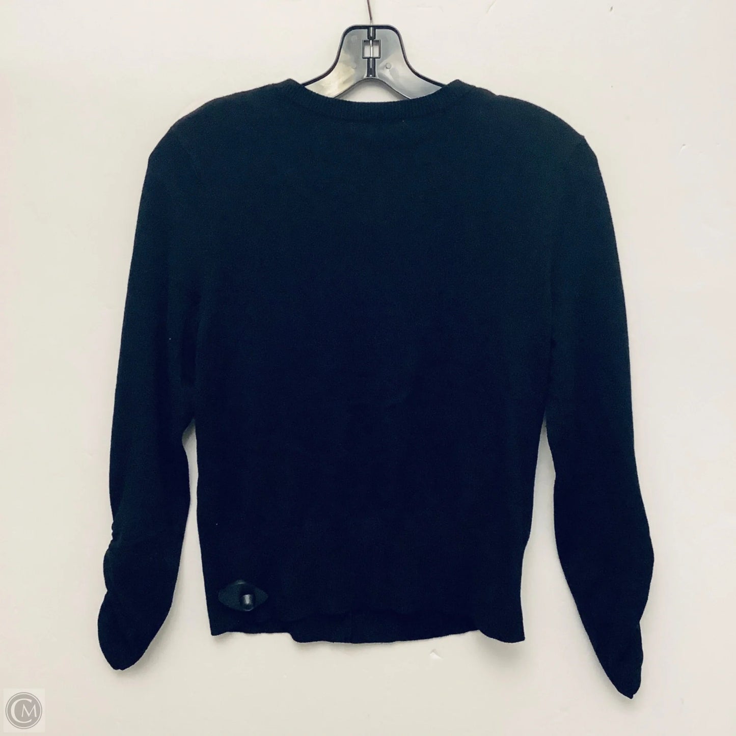 Sweater Cardigan By Cato In Black, Size: M