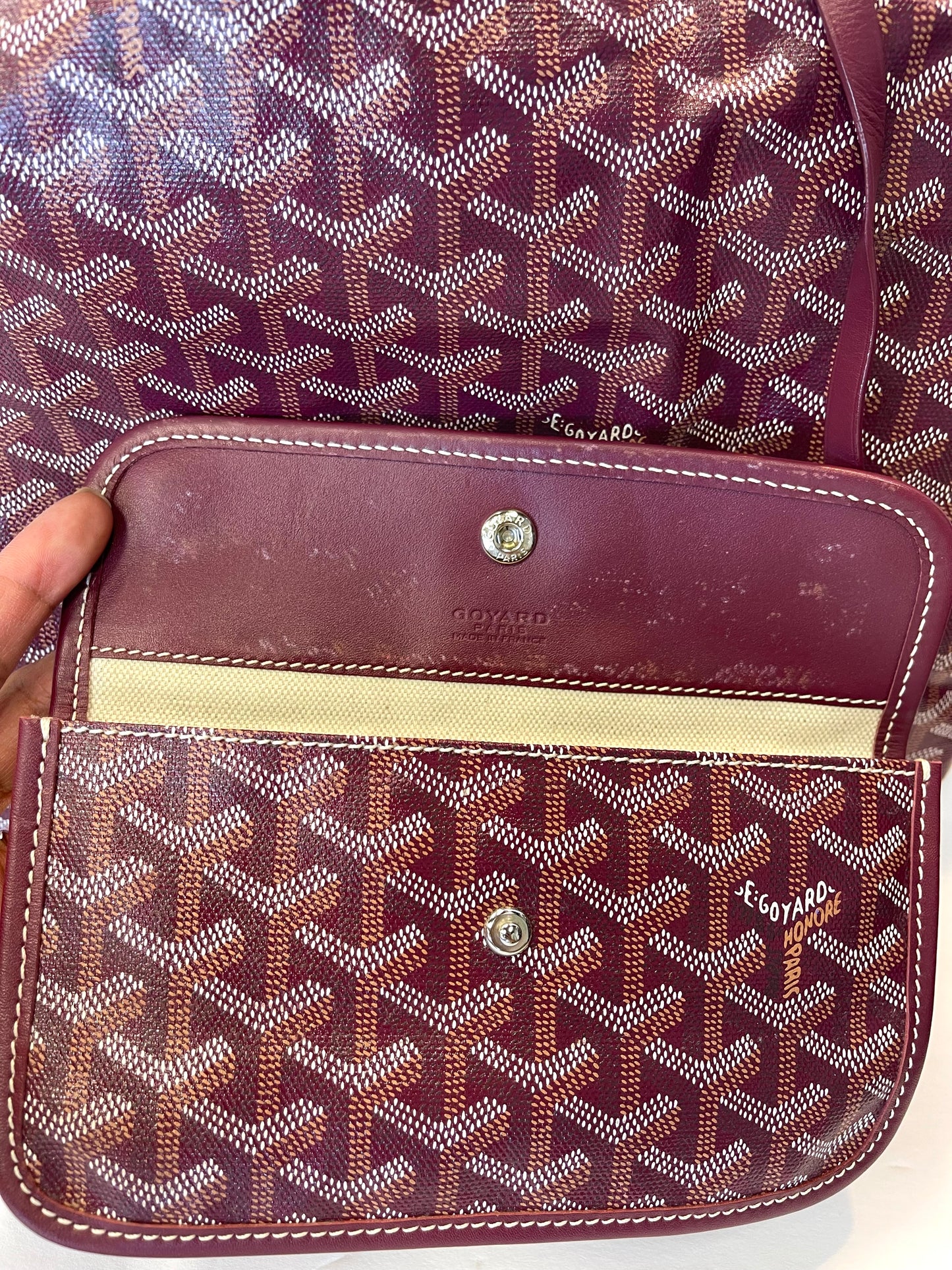 Handbag Luxury Designer By Goyard, Size: Large