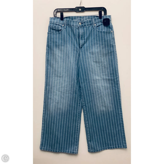 Jeans Wide Leg By Gloria Vanderbilt In Striped Pattern, Size: 14