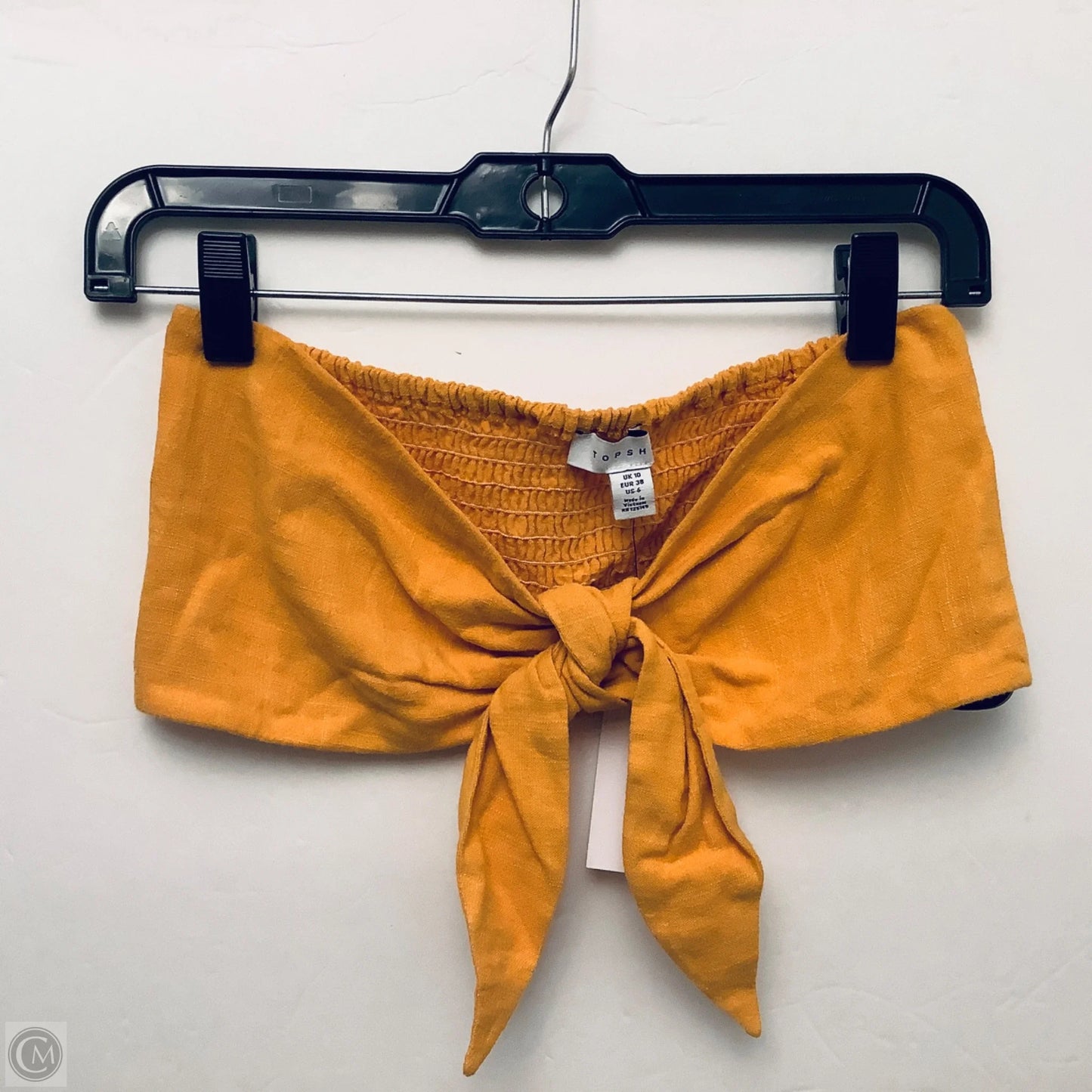 Top Sleeveless Basic By Topshop In Yellow, Size: S