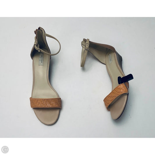 Sandals Heels Wedge By Cole-haan In Beige, Size: 8