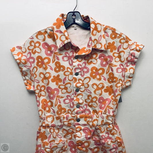 Romper By Clothes Mentor In Floral Print, Size: S