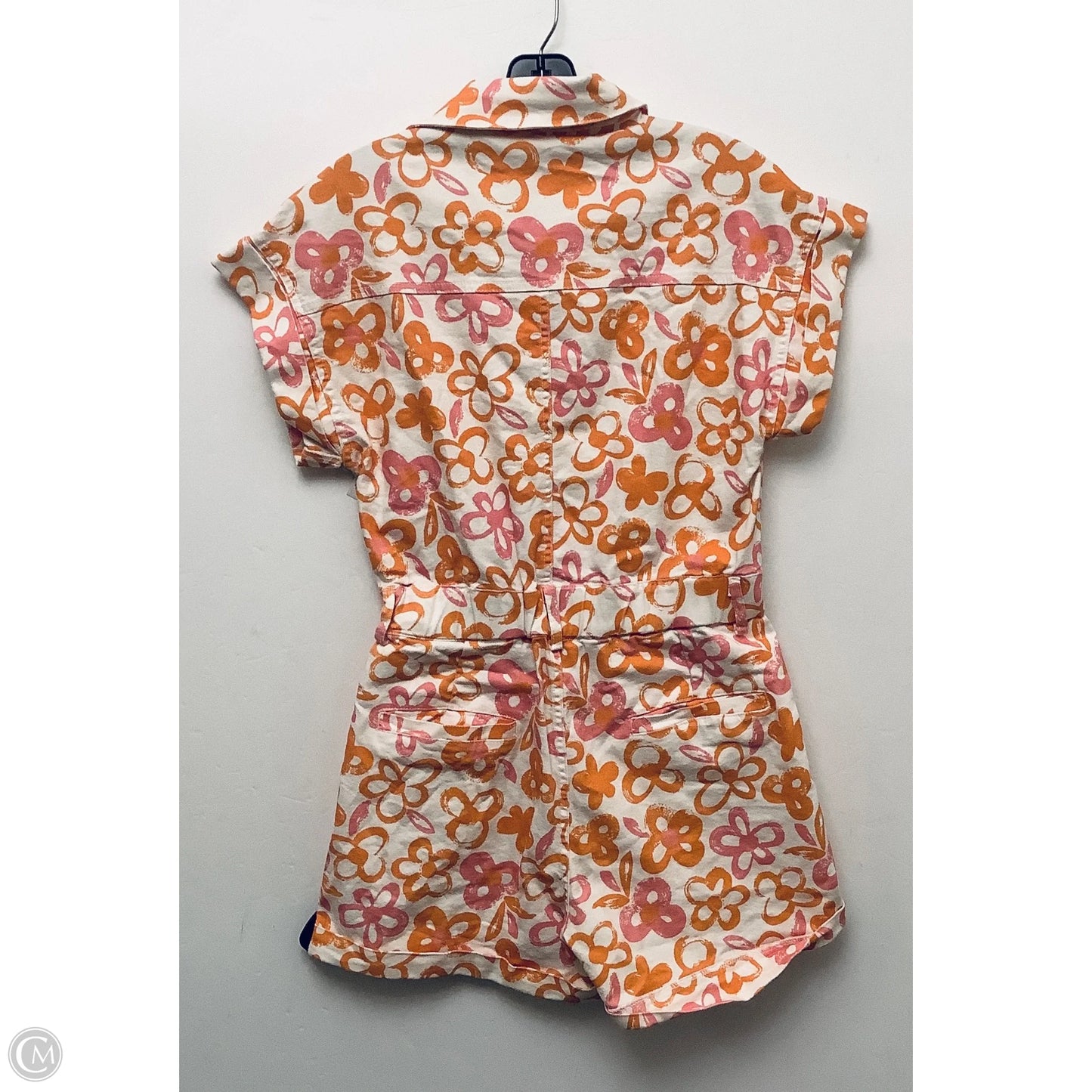 Romper By Clothes Mentor In Floral Print, Size: S