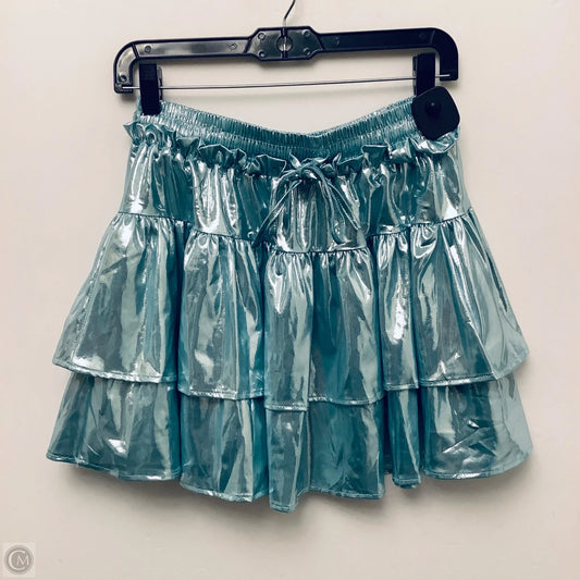 Skirt Mini & Short By Clothes Mentor In Teal, Size: 12