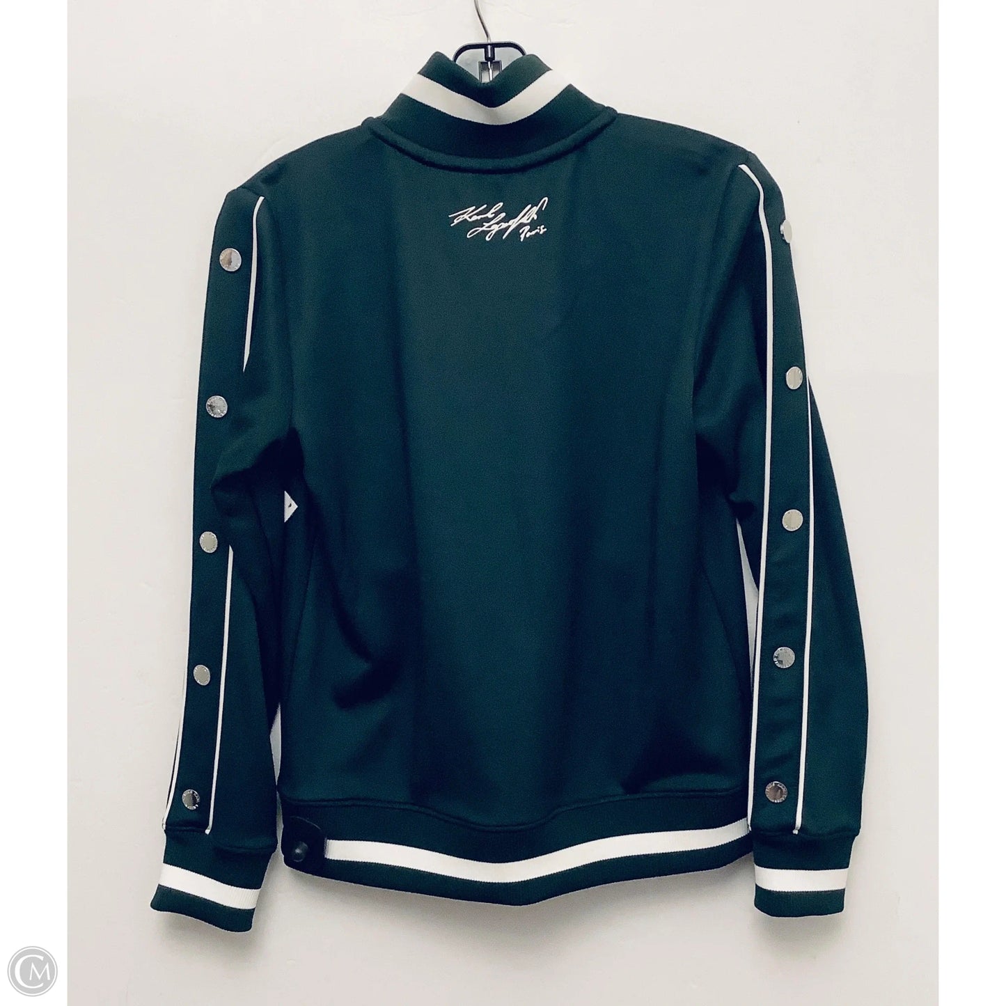 Jacket Designer By Karl Lagerfeld In Green, Size: Xs