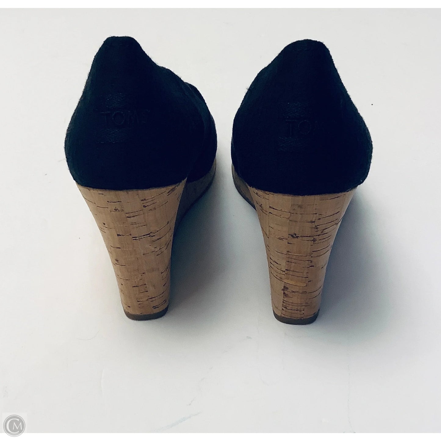 Shoes Heels Wedge By Toms In Black, Size: 10