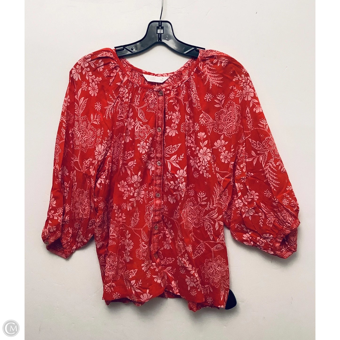 Top Long Sleeve By Lc Lauren Conrad In Red, Size: M