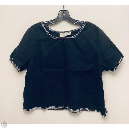 Top Short Sleeve By Rachel Zoe In Black, Size: L